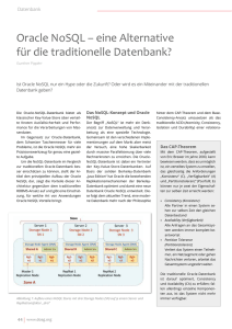 Oracle NoSQL – eine Alternative für die traditionelle