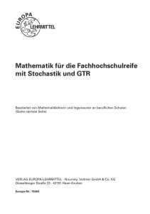 Mathematik für die Fachhochschulreife mit - Europa