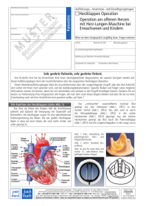 Herzklappen Operation Operation am offenen Herzen