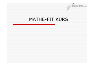 MATHE-FIT KURS