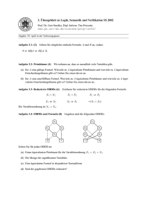 3. Übungsblatt zu Logik, Semantik und Verifikation SS 2002