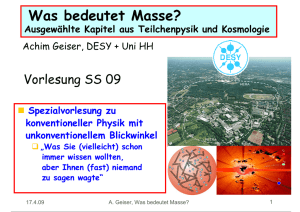 Was bedeutet Masse?