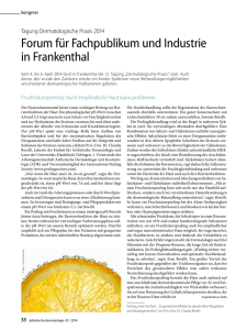 Forum für Fachpublikum und Industrie in Frankenthal