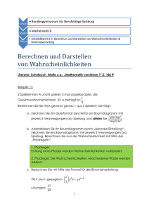 A 8-1 Berechnen und Darstellen von Wahrscheinlichkeiten