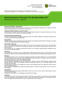 Epidemiologischer Monatsbericht März 2017 [Download *, 0,35
