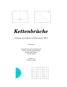 Kettenbrüche - Justus-Liebig