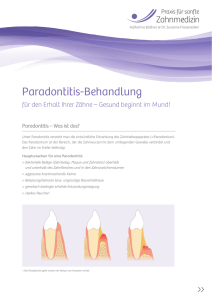 Flyer  - Sanfte Zahnmedizin Bodenheim