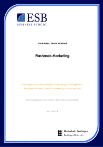 Flashmob Marketing - ESB Business School