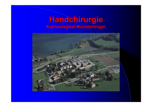 Handchirurgie Kantonsspital Münsterlingen