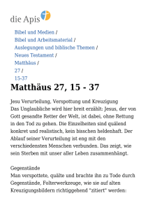 Matthäus 27, 15 - 37
