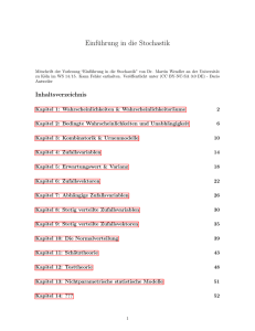 Einführung in die Stochastik