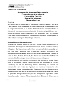 Systemische Sklerose (Sklerodermie) Zirkumskripte Sklerodermie