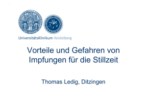 Vorteile und Gefahren von Impfungen für die Stillzeit