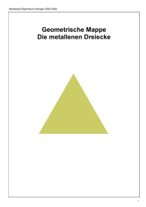Geometrische Mappe Die metallenen Dreiecke