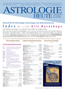 Index Nr. 1–184 Alle Horoskope