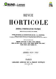 +Zeitschrift Revue Horticole - Paris 1829 - 1910