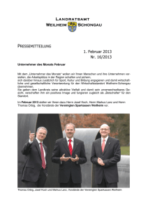 Unternehmer des Monats Februar - Landratsamt Weilheim