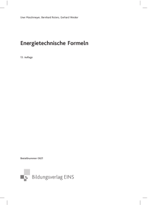 Energietechnische Formeln - VH