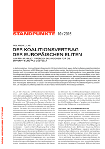 standpunkte 10 / 2016 der koalitionsvertrag der europäischen eliten