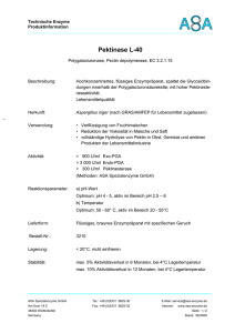 Pektinase L-40 - ASA Spezialenzyme GmbH