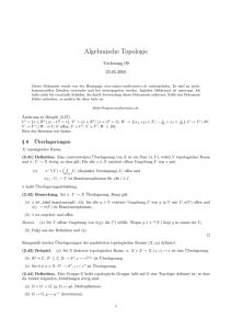 Algebraische Topologie - sigma
