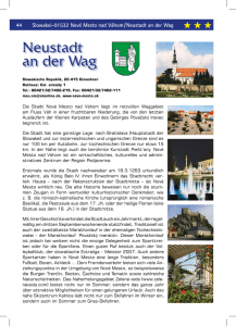 Neustadt an der Wag - Nové Mesto nad Váhom