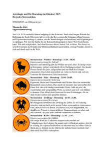 Astrologie und Ihr Horoskop im Oktober 2015 für jedes Sternzeichen.