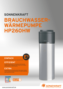 brauchwasser- wärmepumpe hp260hw