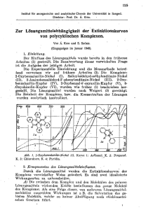 Zur Lösungsmittelabhängigkeit der Extinktionskurven von