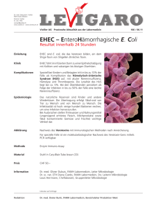 EHEC – EnteroHämorrhagische E. Coli