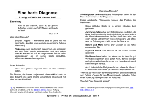 Eine harte Diagnose