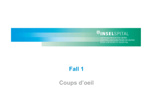 Coup d`oeil - Universitätsklinik für Infektiologie