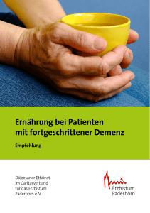 Ernährung bei Patienten mit fortgeschrittener Demenz