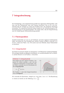 7 Integralrechnung