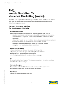 werde Gestalter für visuelles Marketing (m/w).