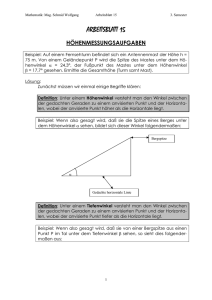 ARBEITSBLATT 8