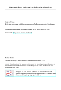 Gebietsinvarianzsatz und Eigenwertaussagen für konzentrierende