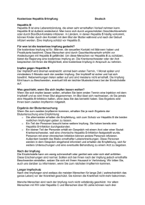 Kostenlose Hepatitis B-Imfung