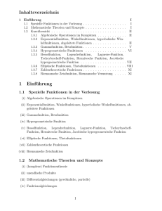 Inhaltsverzeichnis 1 Einführung