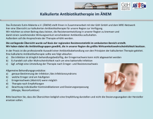 Kalkulierte Antibiotikatherapie im ÄNEM