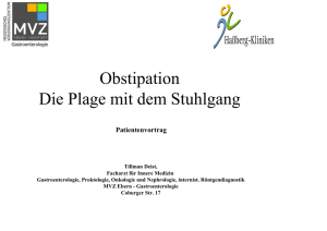 Obstipation Die Plage mit dem Stuhlgang - mvz