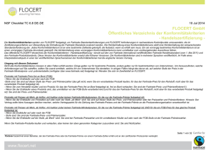 FLOCERT GmbH Öffentliches Verzeichnis der Konformitätskriterien