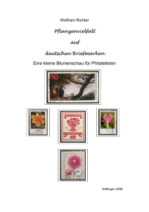 Pflanzenvielfalt auf deutschen Briefmarken Eine kleine