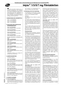 Inlyta® 1/3/5/7 mg Filmtabletten