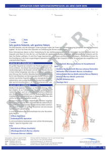 Operation einer Nervenkompression an Arm/Bein