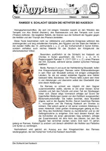 ramses` ii - Grundschulmaterial