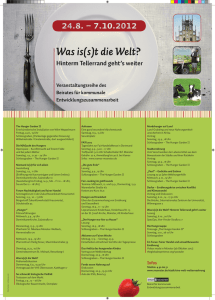 Was is(s)t die Welt?