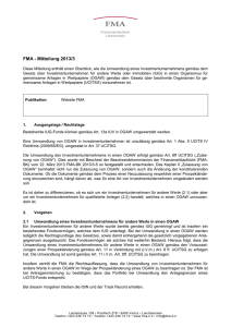 FMA - Mitteilung 2013/3 - Finanzmarktaufsicht Liechtenstein