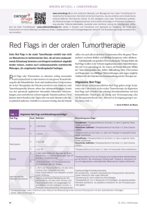 Red Flags in der oralen Tumortherapie