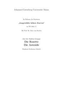 Die Rosette Die Astroide - Johannes Gutenberg